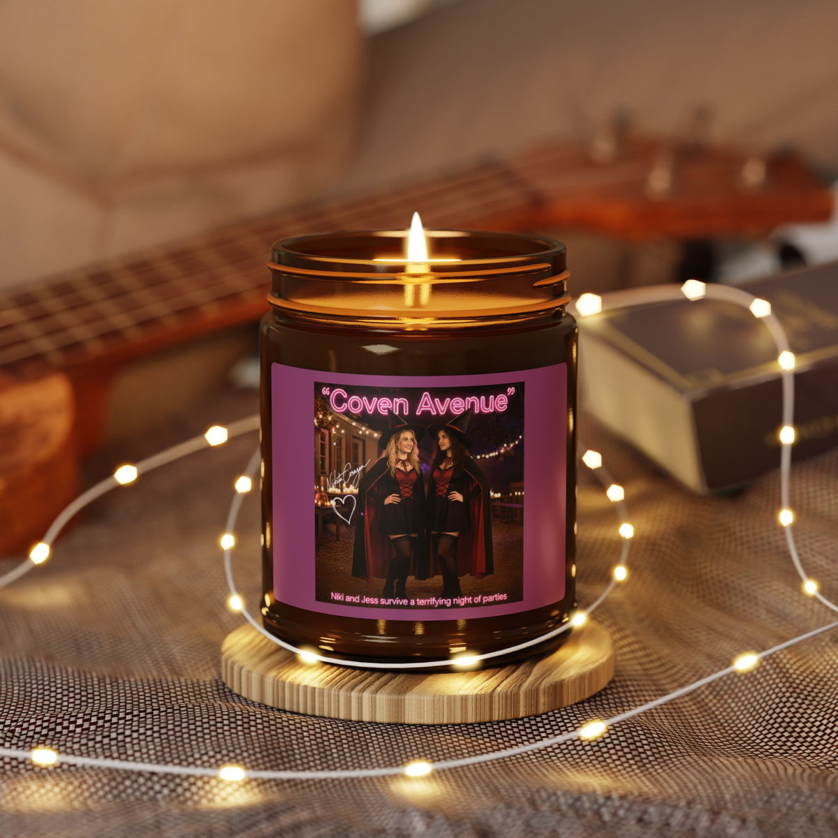 Coven Avenue Official Scented Amber Jar Candle (9oz)