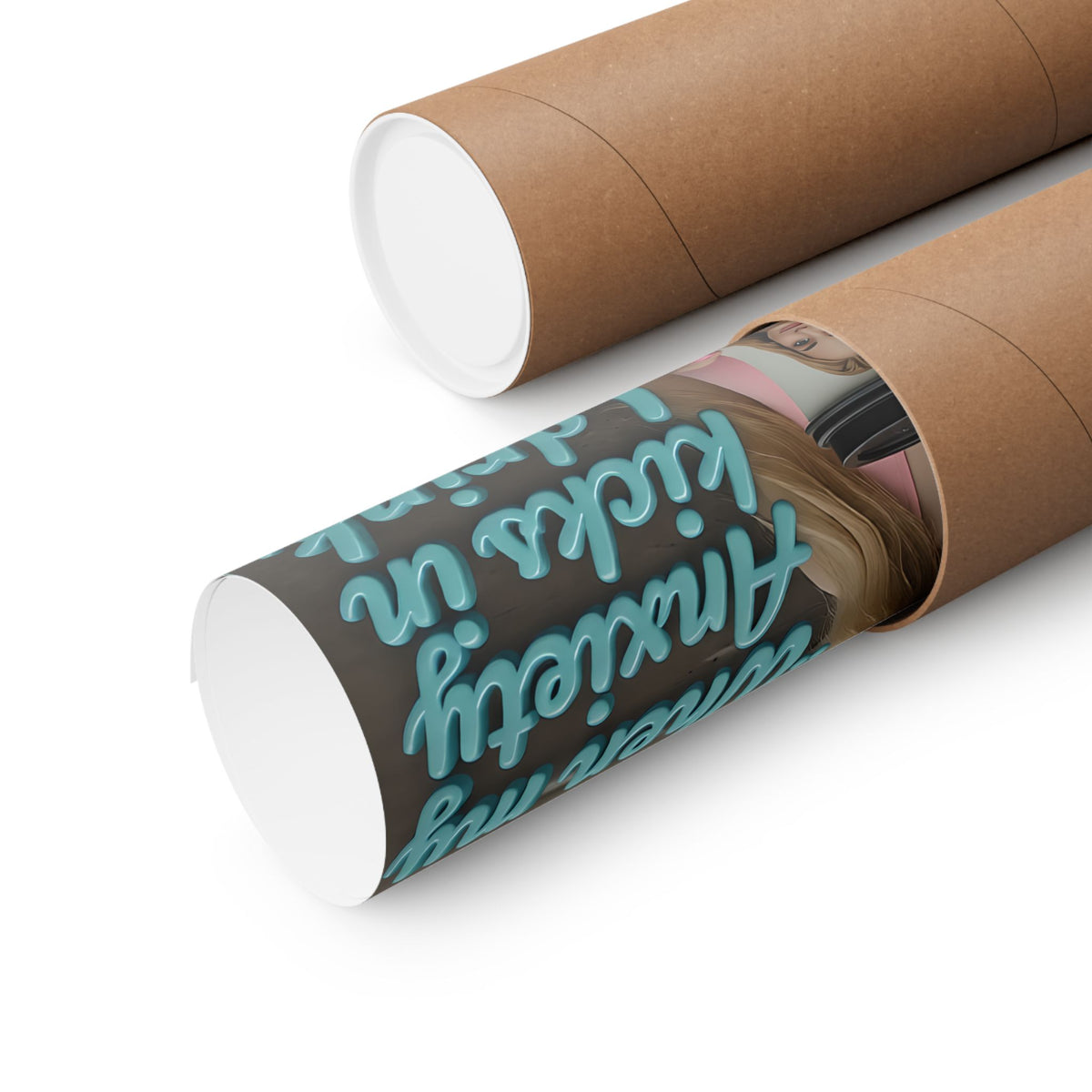 When My Anxiety Kicks In I Drink Coffee Premium Matte Poster - Vertical 8x10