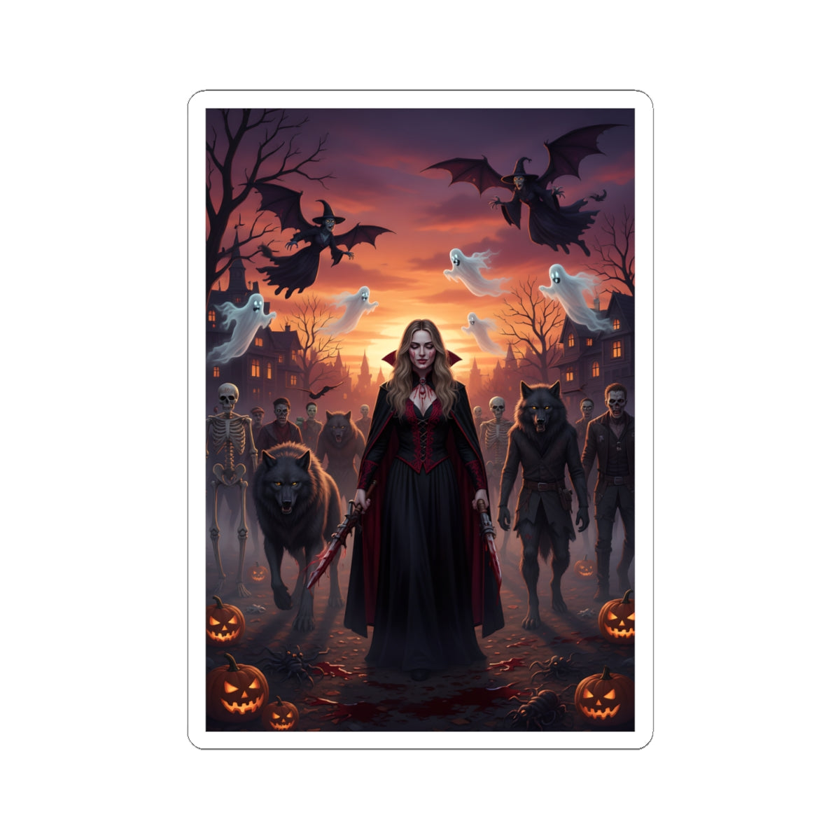 Halloween Fright – Original Album Artwork Kiss-Cut Vinyl Sticker