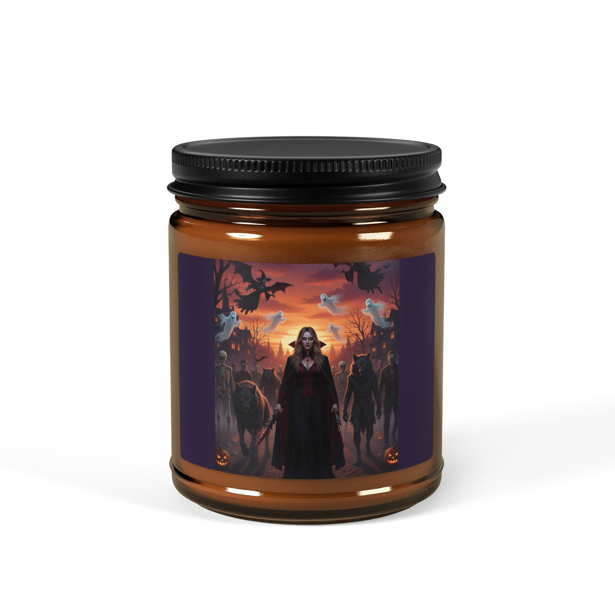 Halloween Fright – Original Album Artwork Amber Jar Scented Candle (9oz)