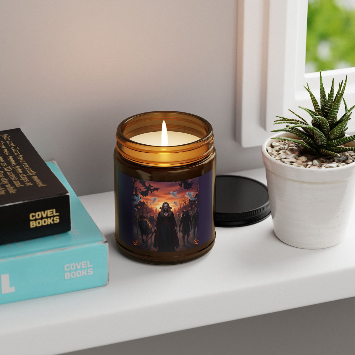 Halloween Fright – Original Album Artwork Amber Jar Scented Candle (9oz)